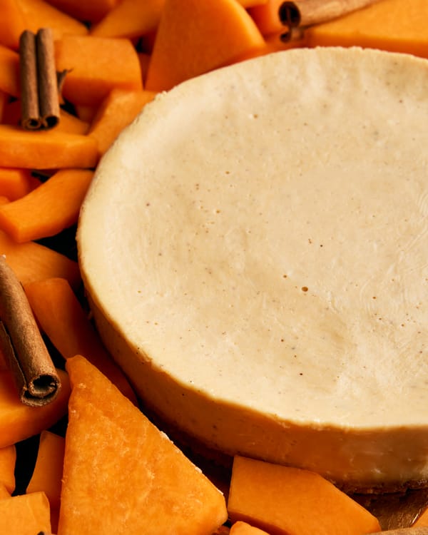 Tarta de queso de calabaza con especias