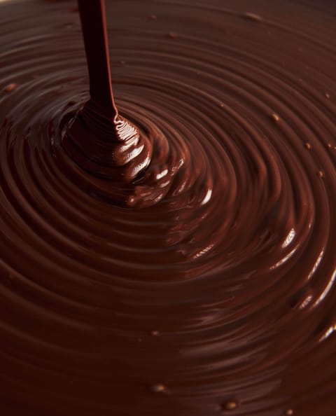 Ganache de chocolate fundido